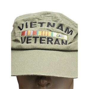 Vietnam Veteran Hat/Cap Patrol Style Eagle Crest Green